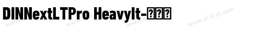 DINNextLTPro HeavyIt字体转换